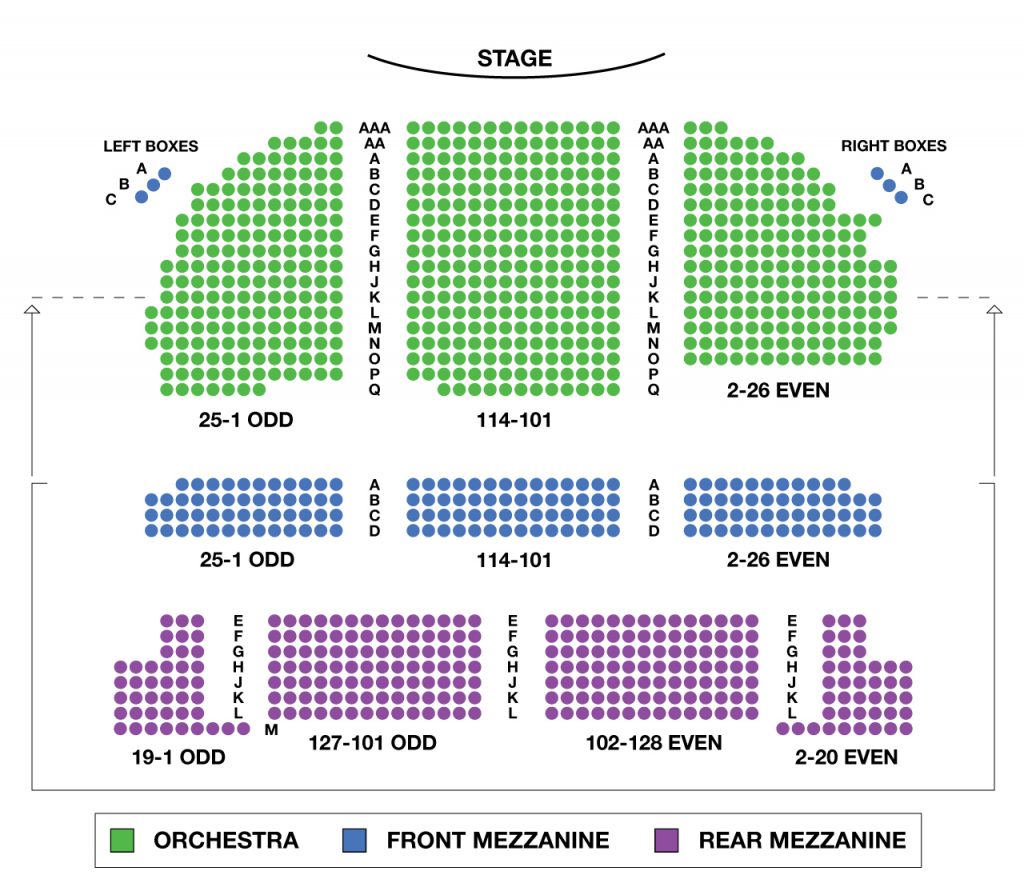 Alex Theater Seating Chart