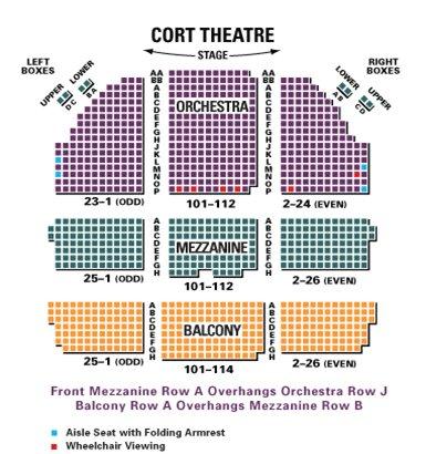 Cort Theater Nyc Seating Chart