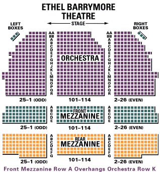 Ethel Barrymore Seating Chart