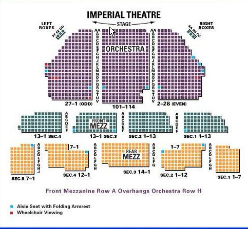 Les Miserables Broadway Seating Chart