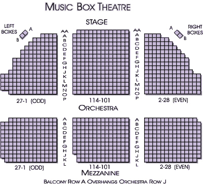 Music Box Theatre Broadway Seating Chart