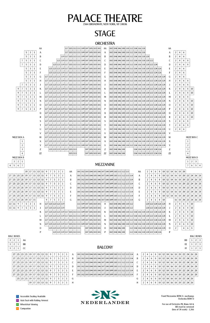 47th Street Theatre Seating Chart