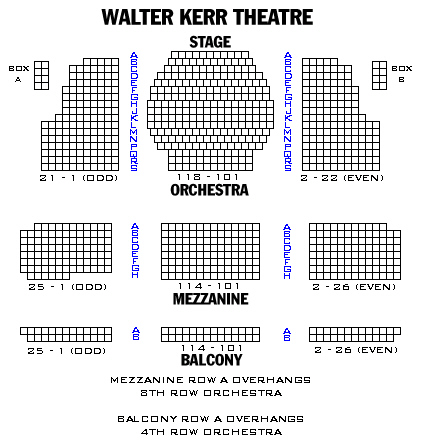 Walter Kerr Theatre Seating Chart